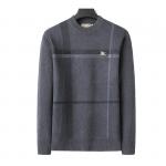 homme burberry pulls gilets big grid blue